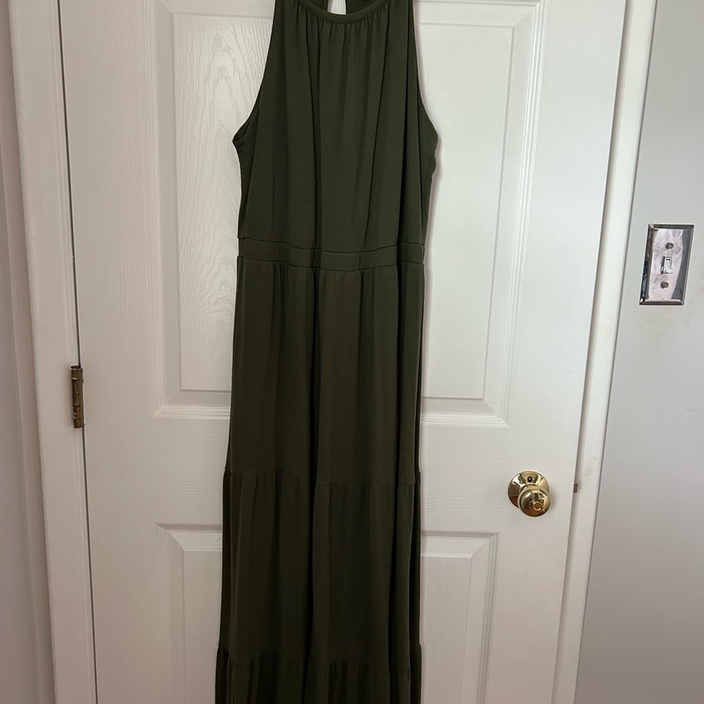 Old Navy Olive Maxi Dress